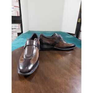 Frau Shoes Size 8.5 Eu Size 39 Womens Brown Slip On Leather Ladies Made In Italy